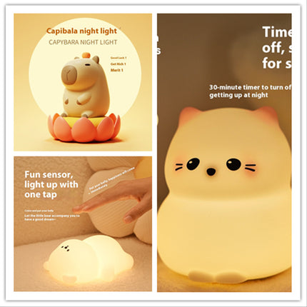 Colorful Timing Atmosphere Silicone Light - USB Rechargeable LED