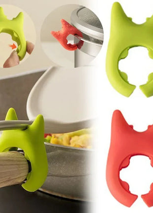 Multifunctional Spatula Holder Silicone Anti-overflow Spoon Holder Cooking Pot Anti-scalding Clip Kitchen Gadgets