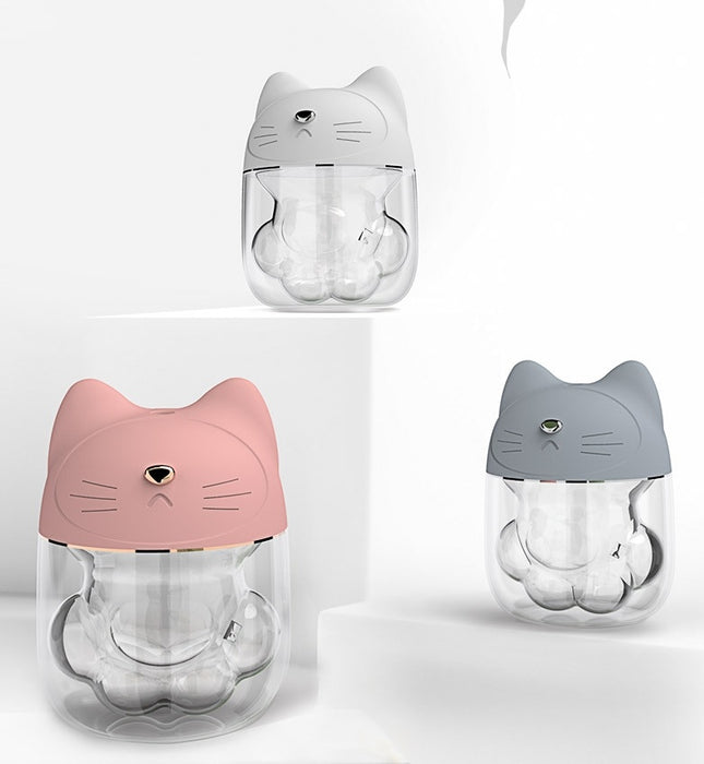 PurrBreeze™ Cute Cat USB Mini Humidifier & Night Light