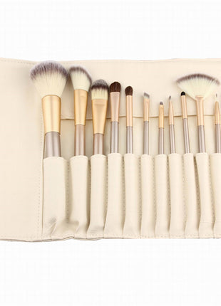 Spot Detonating 121824, White Make-up, White Make-up Brush, 24 Make-up And Brush Suits For Portable Beauty And Makeup Tools