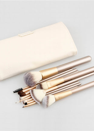 Spot Detonating 121824, White Make-up, White Make-up Brush, 24 Make-up And Brush Suits For Portable Beauty And Makeup Tools