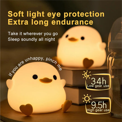 Doudou Duck™ Soft Glow Silicone Night Light