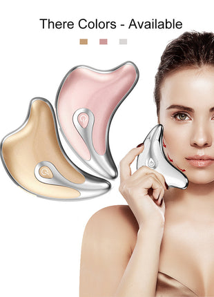 Gua Sha Scraper Facial Massager Face Lifting Slimming LED Light Microcurrent Skin Rejuvenation Electric Body Gouache Massage