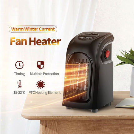 Mini Electric Fan Heater – Portable Ceramic Air Warmer