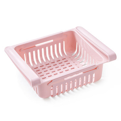 Refrigerator Storage Basket Stretchable Multifunction Kitchen Refrigerat