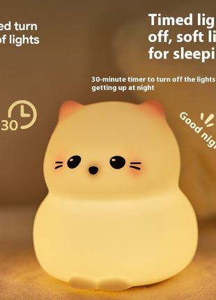 USB Rechargeable LED Colorful Timing Atmosphere Silicone Light