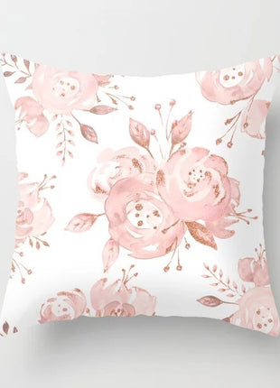 Rose Gold Geometric & Quote Cushion Cover – Peach Skin Pillowcase