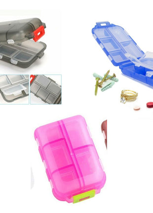 Travel Pill Case – 10-Compartment Vitamin & Medicine Storage Box
