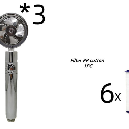 High Pressure Handheld Shower Head with Stop Button