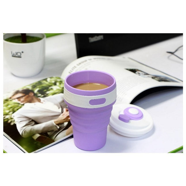 Collapsible Silicone Travel Coffee Mug BPA-Free Cup