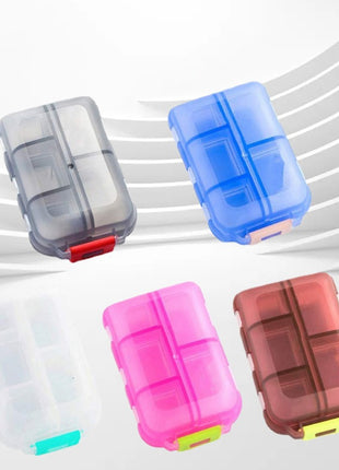 Travel Pill Case – 10-Compartment Vitamin & Medicine Storage Box