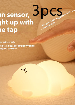 USB Rechargeable LED Colorful Timing Atmosphere Silicone Light