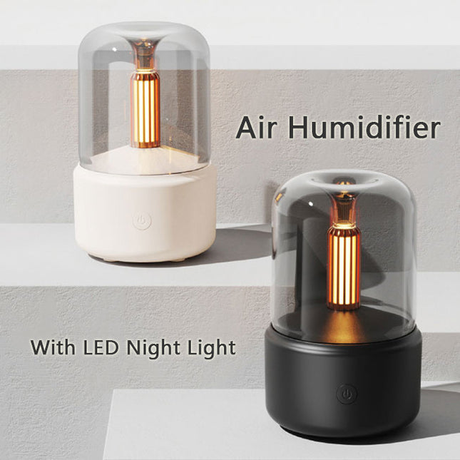 Portable USB Cool Mist Humidifier with LED Nightlight