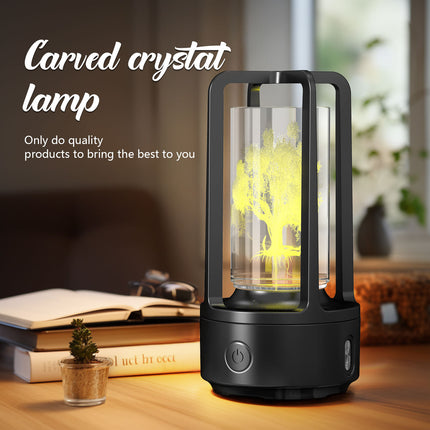 2-in-1 Acrylic Crystal Lamp with Bluetooth Speaker