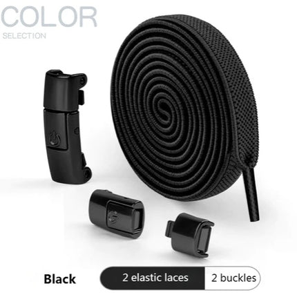 Elastic No-Tie Flat Shoelaces for Kids’ Sneakers