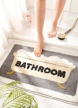 Bathroom Absorbent Floor Mats For Bathroom Non Slip Mats