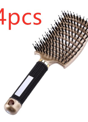 Hairbrush Anti Klit Brushy Haarborstel Women Detangler Hair Brush Bristle Nylon Scalp Massage  Teaser Hair Brush Comb