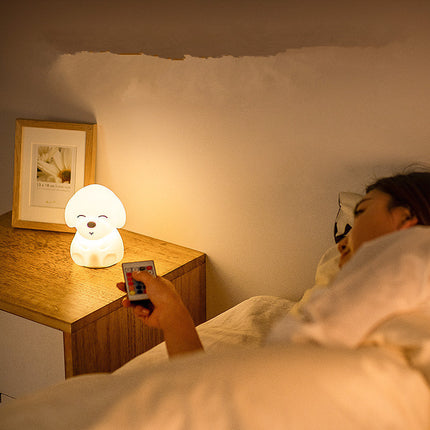 Puppy LED Night Light – Soft Silicone Bedside Lamp