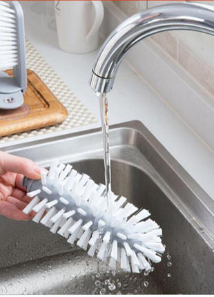 Creative suction wall lazy cup brush glass cleaning brush kitchen rotating cup tea cup brush cup brush