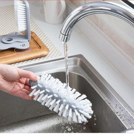 Creative suction wall lazy cup brush glass cleaning