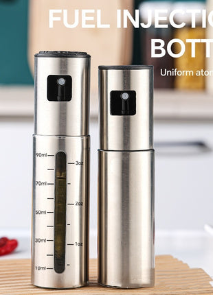 Stainless Steel Oil Spray Bottle – Press Pump Cooking & BBQ Gadget