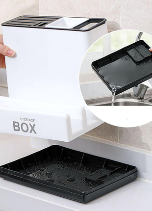 Tableware Storage Holders Kitchen Knife Plastic Storages Racks For Kitchen Convenience Cabinet Kitchen Gadgets
