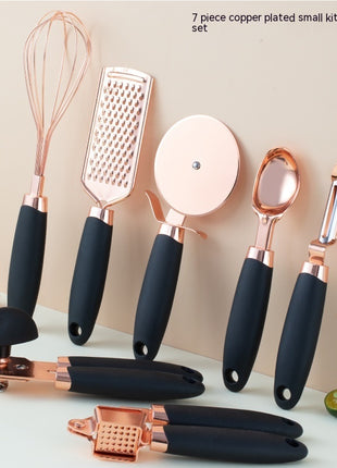 Kitchen Household Peeler Gadget Copper Plating Set