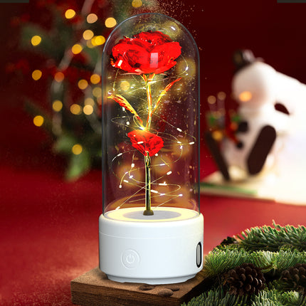 2-in-1 Rose LED Light and Bluetooth Speaker
