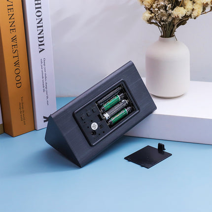 Multifunctional Digital Wooden Alarm Clock with Temperature