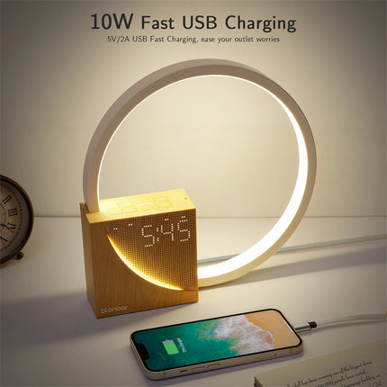 Touch Bedside Lamp with Natural Sounds & Alarm Clock