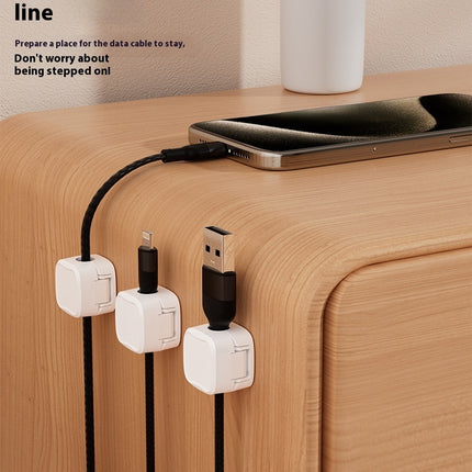 Adjustable Magnetic Cable Clip Under Desk Organizer
