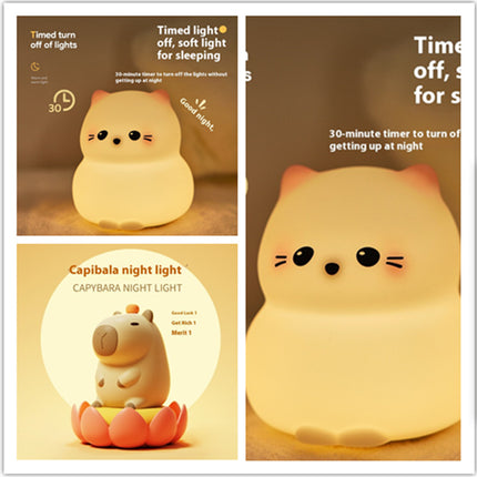 Colorful Timing Atmosphere Silicone Light - USB Rechargeable LED