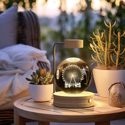 Cosmic Dinosaur Crystal Ball USB Night Light Lamp