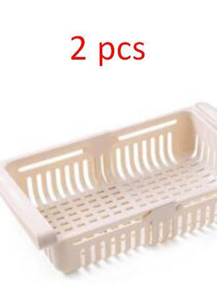Refrigerator Storage Basket Stretchable Multifunction Kitchen Refrigerator Storage Box