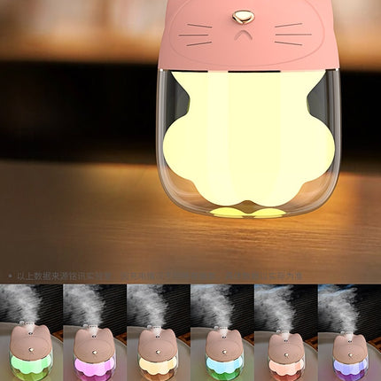 PurrBreeze™ Cute Cat USB Mini Humidifier & Night Light