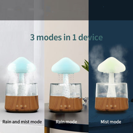 Ultrasonic Atomizing Cloud And Rain Humidifier Wood Grain