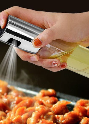 BBQ Healthy Kitchen Cooking Oil Vinegar Spray Bottle Push Type Oil Spray BottlePump Oil Tank Leakproof BBQ Sprayer BBQ Tools Kitchen Gadgets