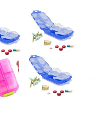 Travel Pill Case – 10-Compartment Vitamin & Medicine Storage Box