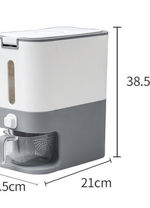 Kitchen Intelligent Metering 12kg Automatic Rice Bucket