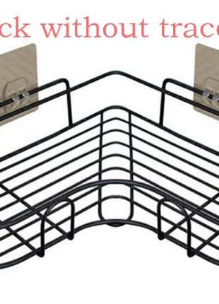 Punch-Free Wall Mount Tripod Shelf for Bathroom & Kitchen