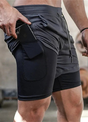 Men Workout Training Gym Fitness Shorts