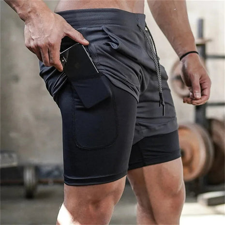 Men Workout Training Gym Fitness Shorts