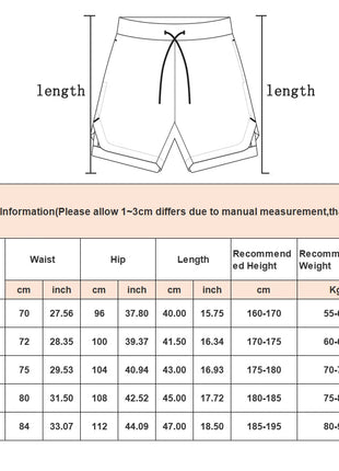 Men Workout Training Gym Fitness Shorts