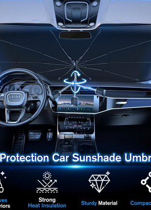 Foldable & UV Protection Car Windshield Sunshade