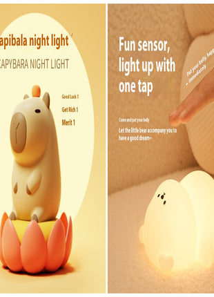 USB Rechargeable LED Colorful Timing Atmosphere Silicone Light