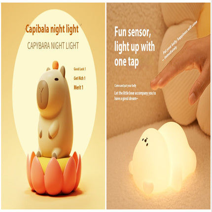 Colorful Timing Atmosphere Silicone Light - USB Rechargeable LED