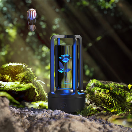 2-in-1 Acrylic Crystal Lamp with Bluetooth Speaker