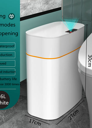 Smart Trash Can With Lid For Bedroom And Living Room Kitchen Storage Box Trash Can Induction Small Car Box Automatic Smart Dustbin Smart Trash Bin