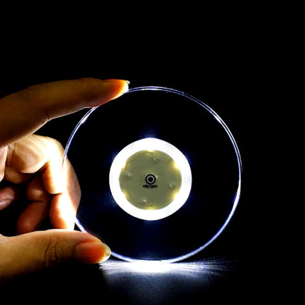Acrylic LED Light-Up Glow Bar Coaster Stand