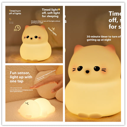 Colorful Timing Atmosphere Silicone Light - USB Rechargeable LED